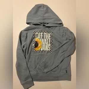 Vans Light Blue Hoodie Girls Size Large